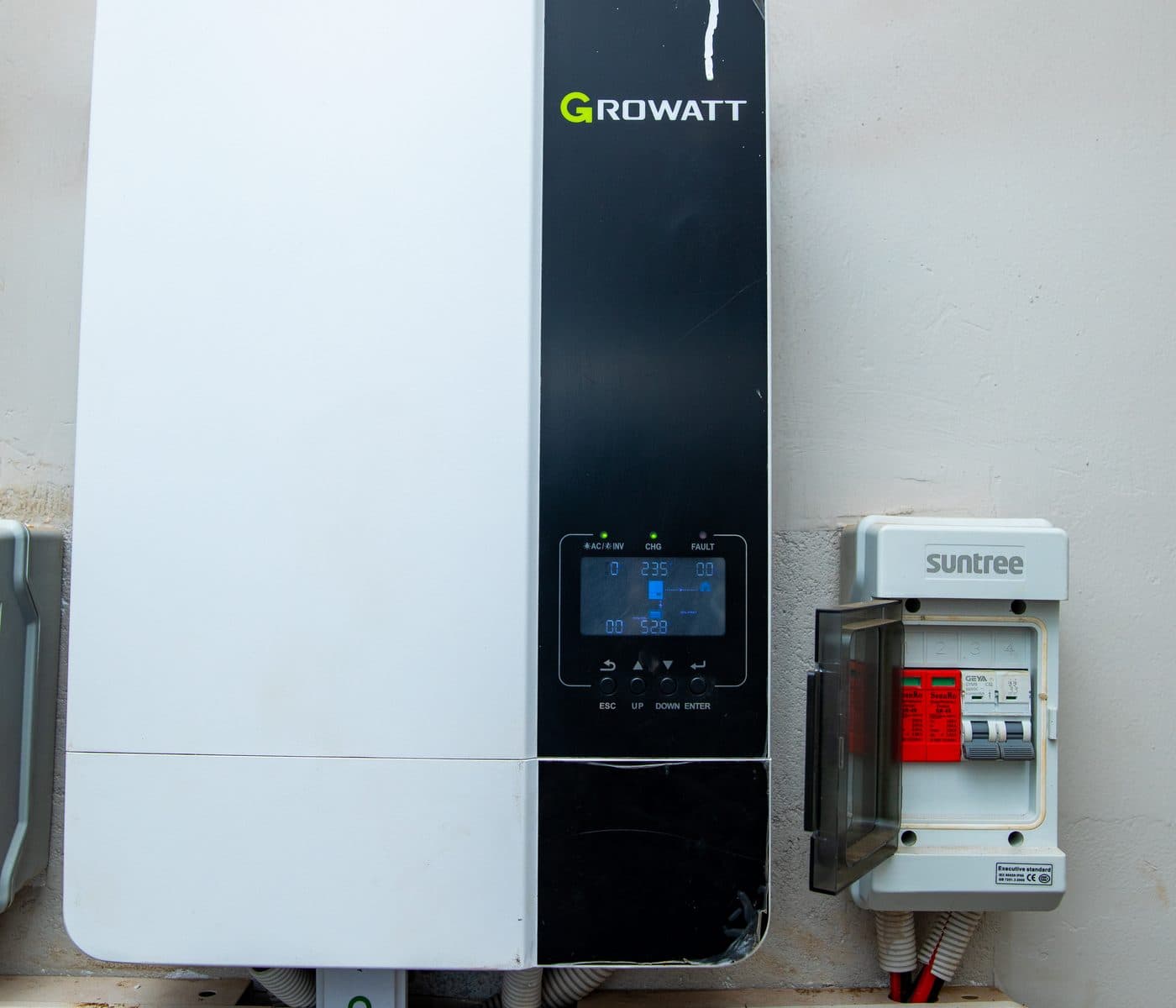Hybrid solar inverter installed for battery backup in Kenya